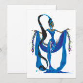 Yemaya-uitnodigingen Kaart (Voorkant / Achterkant)