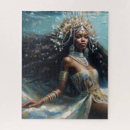 Yemaya Under Water Orisha Art Legpuzzel (Verticaal)