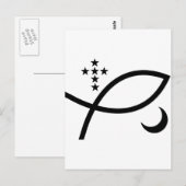 Yemaya Veve in Black Briefkaart (Voorkant / Achterkant)