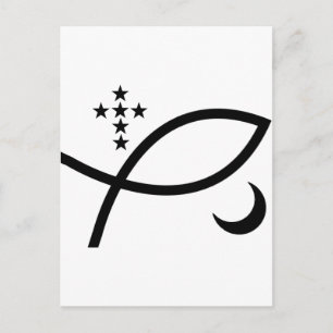 Yemaya Veve in Black Briefkaart