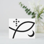 Yemaya Veve in Black Briefkaart (Staand voorkant)