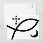 Yemaya Veve in Black Briefkaart (Voorkant / Achterkant)