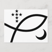 Yemaya Veve in Black Briefkaart (Voorkant)