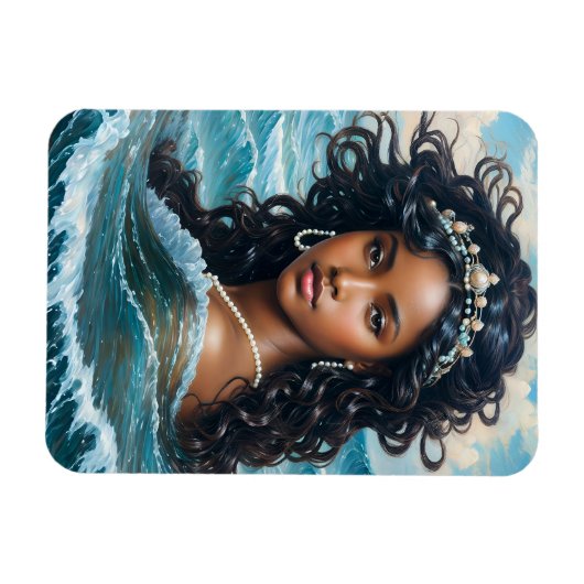 Yemaya Watergodin Orisha Art Magneet (Horizontaal)