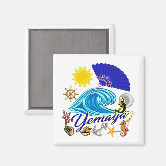 Yemaya Wave Magneet (Voorkant / Achterkant)