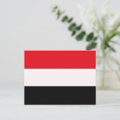 YEMEN FLAG BRIEFKAART (Staand voorkant)
