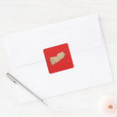 Yemen Kaart Sticker (Envelop)