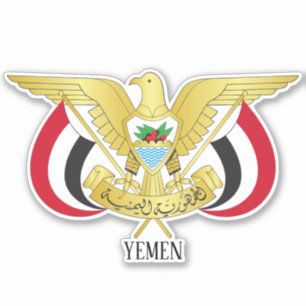 Yemen National Emblem Patriotic Sticker