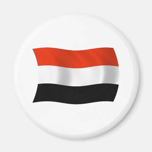 Yemen Vlag Magneet (Voorkant)
