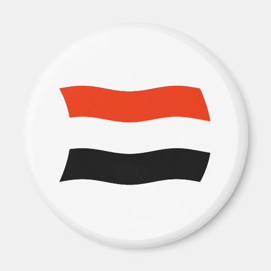 Yemen Vlag Magneet (Voorkant)