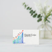 Yen Currency Growth Chart Visitekaartje (Staand voorkant)