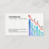 Yen Currency Growth Chart Visitekaartje (Achterkant)