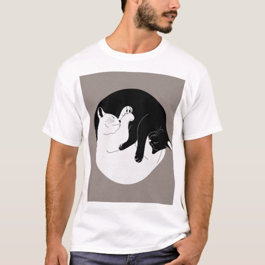 Yen Yang Cats Soul Mate T-shirt (Voorkant)