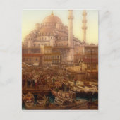 Yeni Cami moskee en Eminö nü bazaar - ISTANBUL Briefkaart (Voorkant)