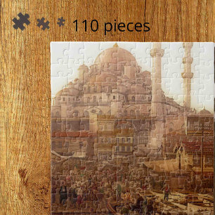 Yeni Cami moskee en Eminö nü bazaar - ISTANBUL Legpuzzel