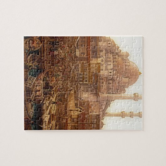 Yeni Cami moskee en Eminö nü bazaar - ISTANBUL Legpuzzel (Horizontaal)