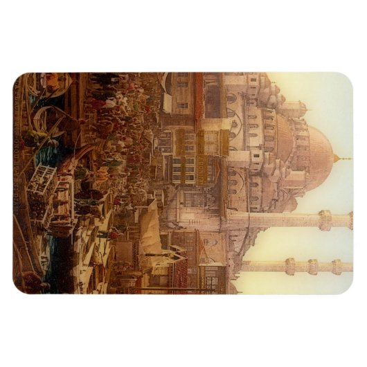 Yeni Cami moskee en Eminö nü bazaar - ISTANBUL Magneet (Horizontaal)