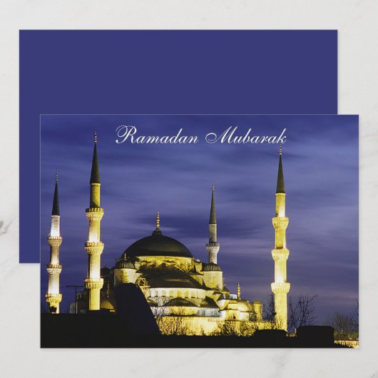 Yeni Valide moskee uitnodiging (Voorkant / Achterkant)