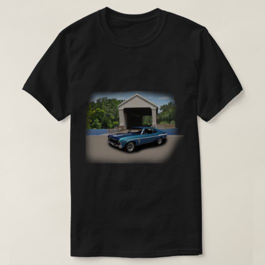 Yenko Nova 1969 Chevy Yenko Nova in onze bedekte b T-shirt (Design voorkant)
