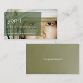 Yen's Face [groene] Visitekaartjes (Voorkant / Achterkant)