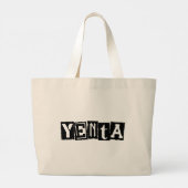 Yenta Jiddische humor Grote Tote Bag (Achterkant)