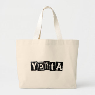 Yenta Jiddische humor Grote Tote Bag
