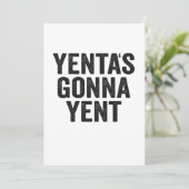 Yenta's Gonna Yent Funny Jewish Hanukkah Holiday Bedankkaart (Staand voorkant)