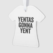 Yenta's Gonna Yent Funny Jewish Hanukkah Holiday Ornament (voorkant)