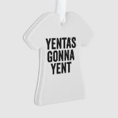 Yenta's Gonna Yent Funny Jewish Hanukkah Holiday Ornament (voorkant)