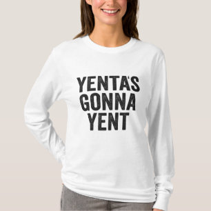 Yenta's Gonna Yent Grappige Joodse Hanukkah-vakant T-shirt