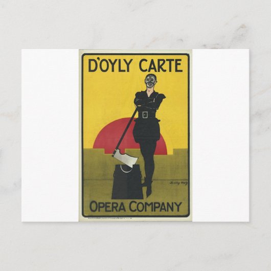 Yeoman of the Guard  Opera Poster Briefkaart (Voorkant)