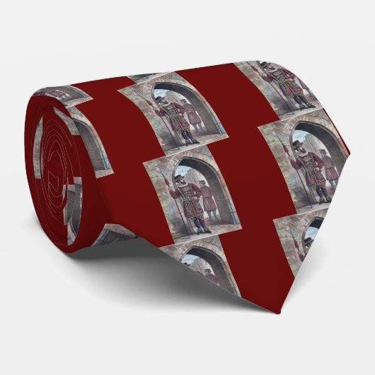 Yeoman Warder in de Tower of London Stropdas (Opgerold)