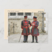Yeoman Warders in traditionele winterkleding Briefkaart (Voorkant / Achterkant)