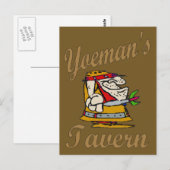Yeoman's Tavern, kunstspeler Briefkaart (Voorkant / Achterkant)