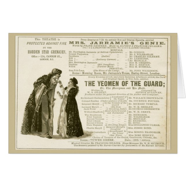 Yeomen van de Guard Cast (Voorkant Horizontaal)