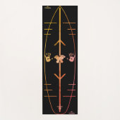 Yeowga Surf Yoga Fitness Mat Pop up Practice (Voorkant)