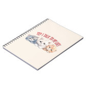 Yep, ik praat met mijn katten - Schattig trio katt Notitieboek (Linkerzijde)
