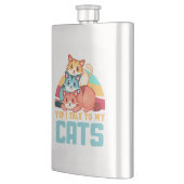 Yep, ik praat met mijn katten-Schattige trio cat d Flacon (Links)