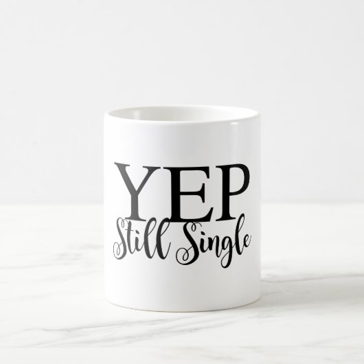 Yep! Nog steeds single Magische Mok (Center)