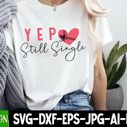 Yep Still Single Grappig Hart Vrouwen Tri-Blend Shirt