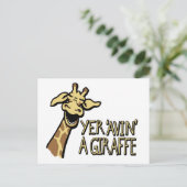 Yer 'avin' a giraffe slang cockney humor briefkaar briefkaart (Staand voorkant)