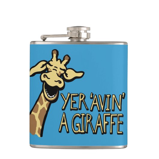 Yer 'avin' a giraffe slang cockney humor kolf heupfles (Voorkant)