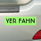YER FAHN-bumpersticker - LIMOEN Bumpersticker (Op auto)