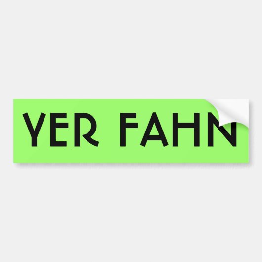 YER FAHN-bumpersticker - LIMOEN Bumpersticker (Voorkant)