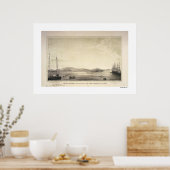 Yerba Buena (nu San Francisco) Poster van de lente (Keuken)