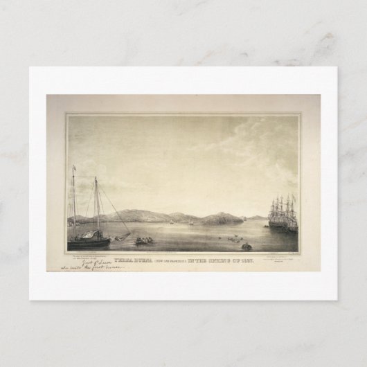 Yerba Buena (nu San Francisco) Spring 1837 Briefkaart (Voorkant)