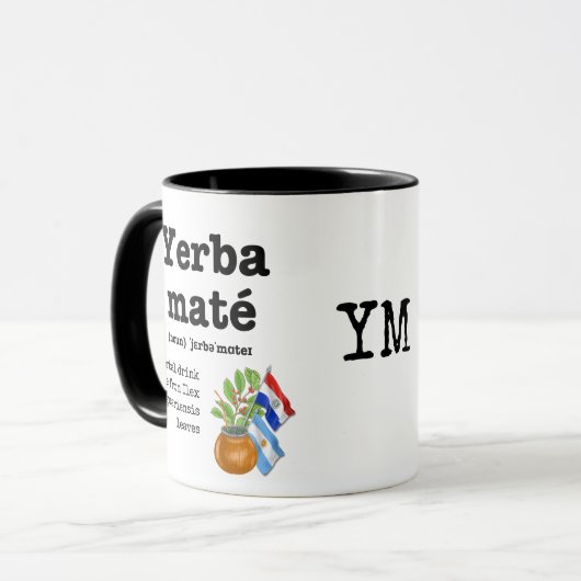 YERBA MATE Definitie Monogram Mok (Voorkant links)