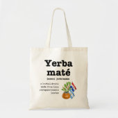 YERBA MATE Definitie Tote Bag (Voorkant)