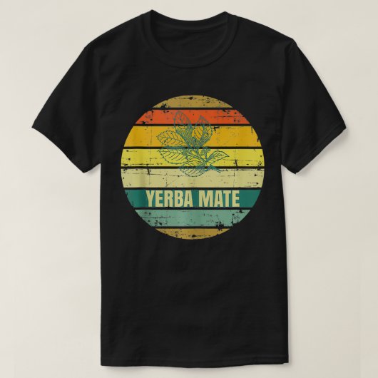 Yerba Mate Thee Drink Retro 2 T-shirt (Design voorkant)
