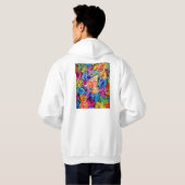 Yerevan Armenia City Map Hoodie (Achterkant volledig)